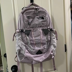 North face backpack.